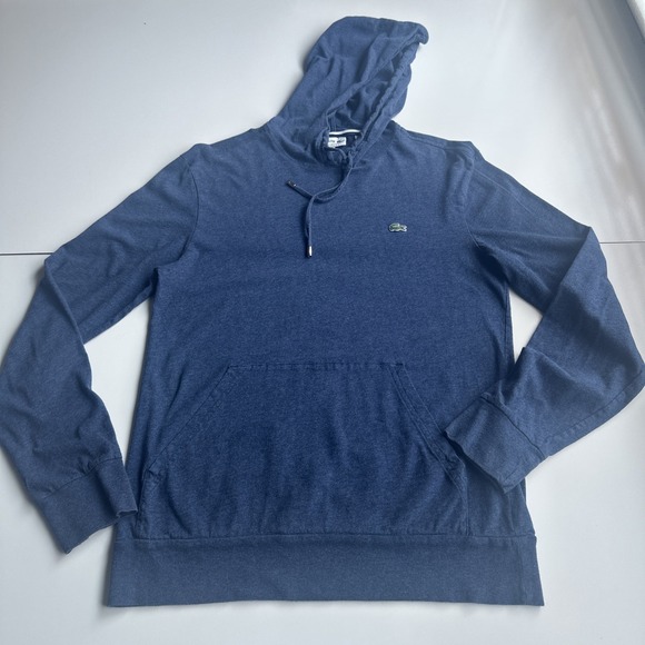 Lacoste Long Sleeve Hooded Shirt SIZE MEDIUM - Picture 1 of 9